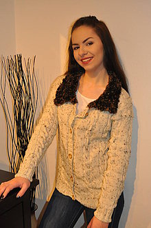 Svetre a kardigány - Tweedový sveter Bristol - 6519961_