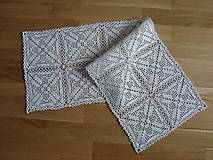 Úžitkový textil - háčkovaný obrus - 6518443_