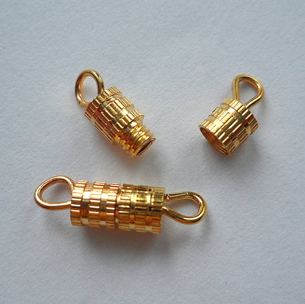 Zapínanie-šrobik-1ks (zlatá)