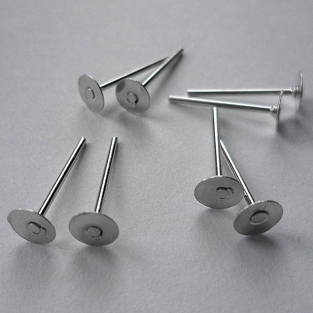 Puzeta s plôškou (4mm-platina-10párov)