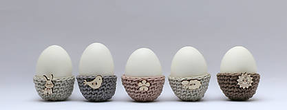 Dekorácie - Mini košíčky na vajíčka (100% biobavlna), 5 ks - 6522553_
