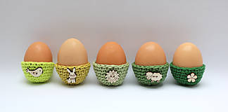 Dekorácie - Mini košíčky na vajíčka (100% biobavlna), 5 ks - 6522571_