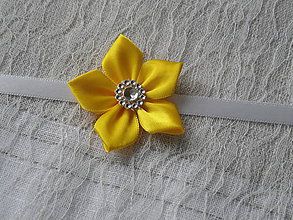 Náramky - Žltý kvet - náramok - 6527229_