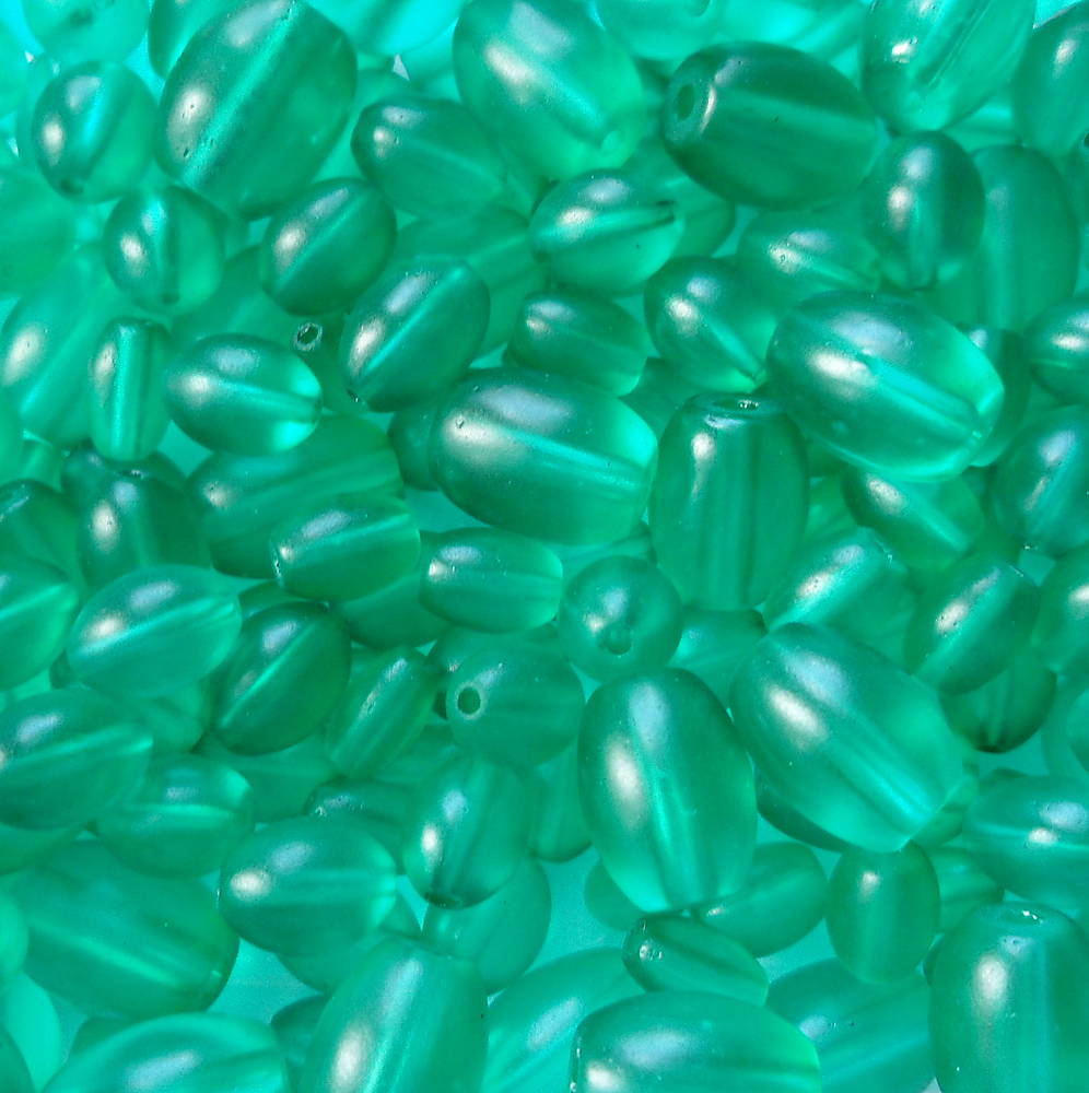 Oliva sklo MATT 7-11mm-100g (zel.smaragd)