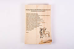 Tabuľky - Originálny darček pre poľovníkov - Motlidba k svätému Hubertovi - 6552215_