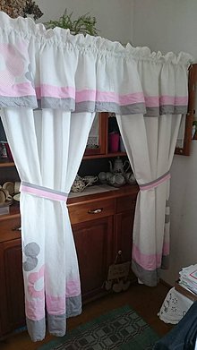 Úžitkový textil - Záves do dievčenskej detskej izby - 6555445_