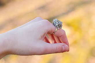 Prstene - Guličkové prstene (labradorit) - 6557162_