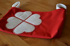Detský textil - Organizér, príručná taška na kočík 4 srdcia alebo štvorlístok - 6559864_