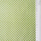 Textil - zelené kvietky; 100 % bavlna, šírka 140 cm, cena za 0,5 m - 6563930_