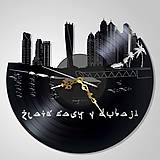 Zlatý Dubaj - vinyl clocks