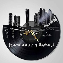 Hodiny - Zlatý Dubaj - vinyl clocks - 6566700_