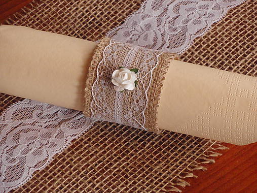Úžitkový textil - Vintage držiaky na servítky - 6569391_