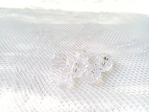 Korálky - Akrylové korálky 12mm transparentné - 6575781_