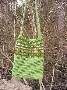 Detský textil - taška-všetky odtiene zelenej - 6585039_