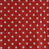 Papier - servítka Bodka biela na červenom - Dots red - 6596320_
