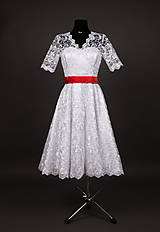 Šaty - Svadobné šaty vo vintage štýle z tylovej krajky - 6598067_