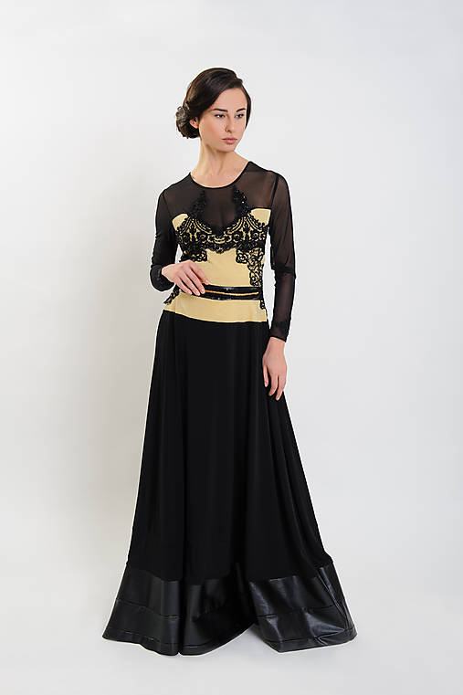 Šaty - Golden flamencó - 6603881_