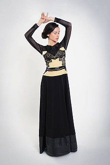 Šaty - Golden flamencó - 6603876_
