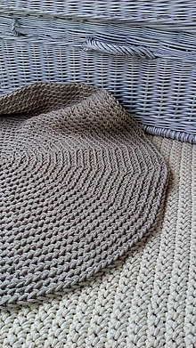Úžitkový textil - Okrúhly koberec -100 % bavlna - 6618003_
