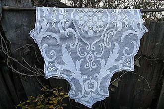 Úžitkový textil - Dečka biela háčkovaná veľká podlhovastá - 6616616_