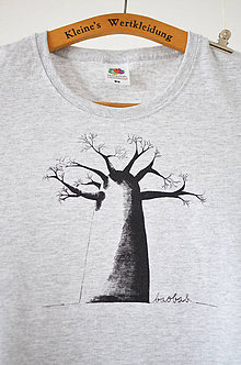 Topy, tričká, tielka - Dámske tričko Baobab, šedé, L - 6619880_