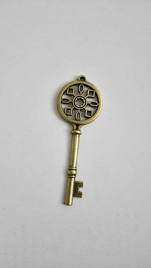  - Kľúč antik bronz ornament, ihneď - 6623828_