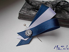 Svadobné pierka - svadobné pierko"námornícka modrá/stredné - 6630333_