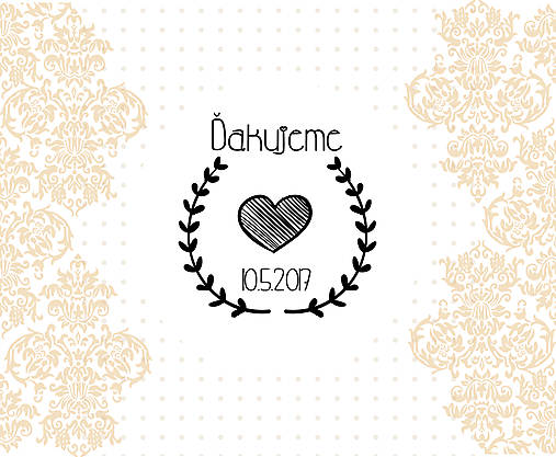 Materiál ručne robený - pečiatka 35 mm - 6634781_