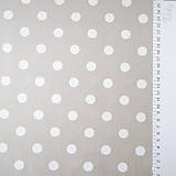 Textil - sivé bodky; 100 % bavlna, šírka 160 cm, cena za 0,5 m - 6636577_