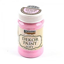Farby-laky - Dekor paint soft chalky, 100 ml, kriedová farba (baby ružová) - 6640788_