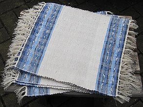 Úžitkový textil - PRESTIERANIE tkané 40 x 40 cm modrá - 6637427_