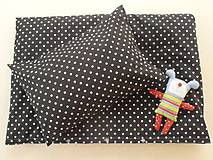 Detský textil - BLACK and WHITE 2-dielny set obliečky do postieľky De LUXE - 6641453_
