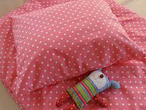 Detský textil - Posteľné obliečky De Luxe STAR svetloružové - 6641462_