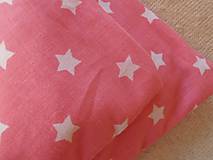 Detský textil - Posteľné obliečky De Luxe STAR svetloružové - 6641465_