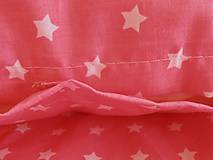 Detský textil - Posteľné obliečky De Luxe STAR svetloružové - 6641466_