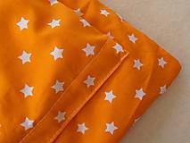 Úžitkový textil - Posteľné obliečky De Luxe STAR pomarančové - 6645665_