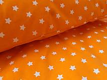 Úžitkový textil - Posteľné obliečky De Luxe STAR pomarančové - 6645666_