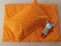 Úžitkový textil - Posteľné obliečky De Luxe STAR pomarančové - 6645667_