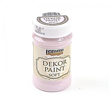 Farby-laky - Dekor paint soft chalky, 100 ml, kriedová farba (viktoriánska ružová) - 6647678_