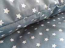 Úžitkový textil - WHITE and GREY návliečky na posteľ bavlna De Luxe Star - 6649492_