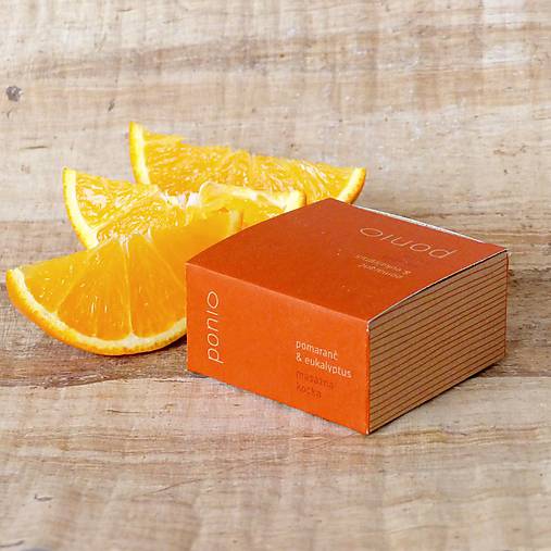  - Pomaranč & eukalyptus - masážna kocka 50g - 6649805_