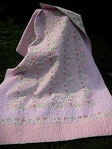 Úžitkový textil - Romantická ružová - 6647144_