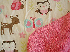 Detský textil - Deka lesné zvieratká 100x76 - 6650986_