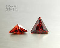 Minerály - Zirkón kubický VVS granát 5 mm triangel trujuhoľník - 6657522_