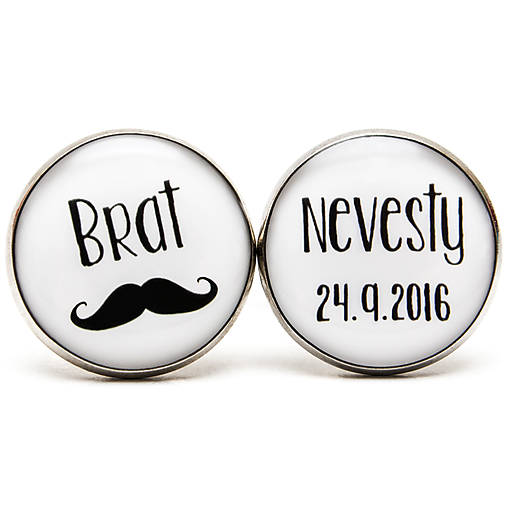 Pánske šperky - Manžetky pre brata nevesty - 6662862_