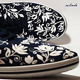 Ponožky, pančuchy, obuv - Modrotlačové tenisky (Květované) - 6663477_