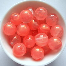 Korálky - SUNNY plast 10mm (ružová-10ks) - 6666627_