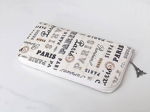 Zipová peněženka - Paříž - 20cm, 14 karet