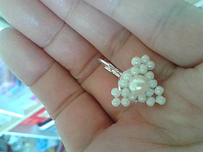 Náušnice - naušnice perlové - 6669087_