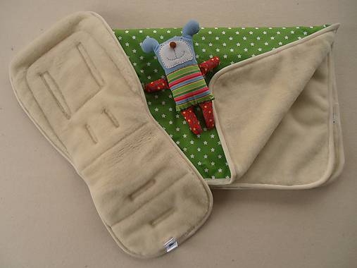 Detský textil - Merino Wool Blanket and Bugaboo Universal Seat Liner - 6671104_